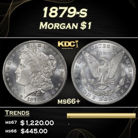 1879-s Morgan Dollar $1 ms66+ SEGS