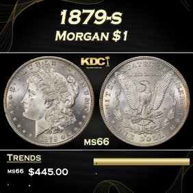 1879-s Morgan Dollar $1 Grades ms66