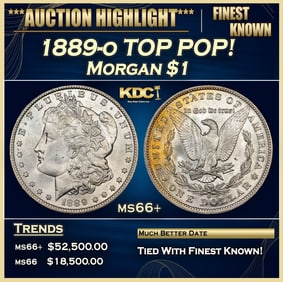 1889-o Morgan Dollar TOP POP! $1 ms66+ SEGS