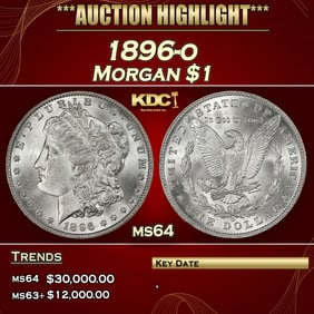 1896-o Morgan Dollar $1 ms64 SEGS