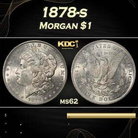 1878-s Morgan Dollar $1 Grades ms62