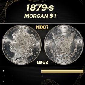 1879-s Morgan Dollar $1 Grades ms62