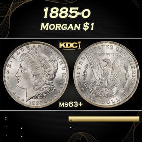 1885-o Morgan Dollar $1 Grades ms63+