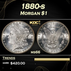 1880-s Morgan Dollar $1 Grades ms66