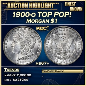 1900-o Morgan Dollar TOP POP! $1 ms67+ SEGS