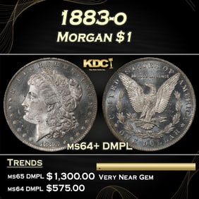 1883-o Morgan Dollar $1 ms64+ DMPL SEGS