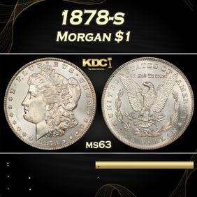 1878-s Morgan Dollar $1 Grades ms63