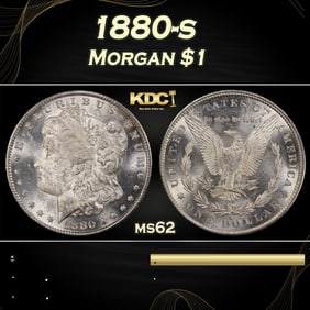 1880-s Morgan Dollar $1 Grades ms62