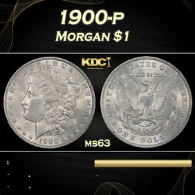 1900-p Morgan Dollar $1 Grades ms63