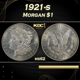 1921-s Morgan Dollar $1 Grades ms62