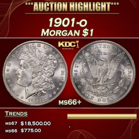 1901-o Morgan Dollar $1 ms66+ SEGS