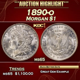 1890-o Morgan Dollar $1 ms65 SEGS