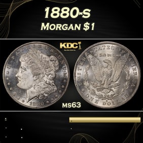 1880-s Morgan Dollar $1 Grades ms63