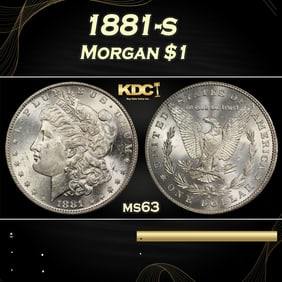 1881-s Morgan Dollar $1 Grades ms63