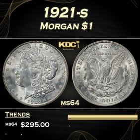 1921-s Morgan Dollar $1 Grades ms64
