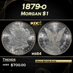 1879-o Morgan Dollar $1 Grades ms64