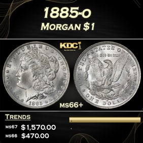 1885-o Morgan Dollar $1 ms66+ SEGS