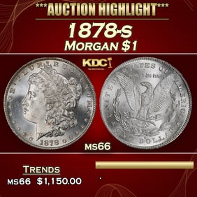 1878-s Morgan Dollar $1 ms66 SEGS