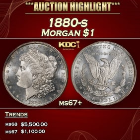 1880-s Morgan Dollar $1 ms67+ SEGS