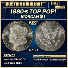 1880-s Morgan Dollar TOP POP! $1 ms69 SEGS