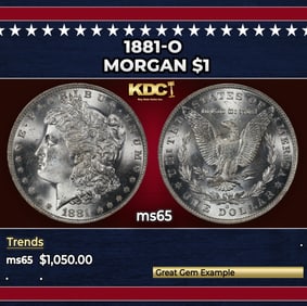 1881-o Morgan Dollar $1 ms65 SEGS