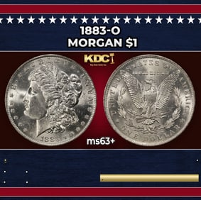 1883-o Morgan Dollar $1 Grades ms63+