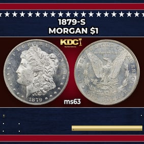 1879-s Morgan Dollar $1 Grades ms63