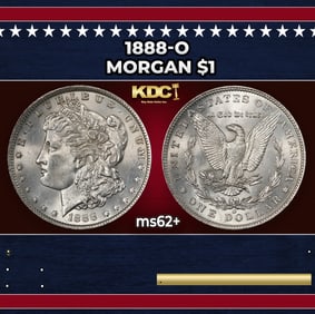 1888-o Morgan Dollar $1 Grades ms62+