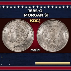 1885-o Morgan Dollar $1 Grades ms62+