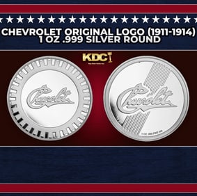 Chevrolet Original Logo (1911-1914) 1 oz .999 Silver Round Round