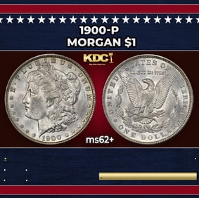 1900-p Morgan Dollar $1 Grades ms62+