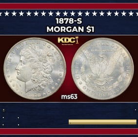 1878-s Morgan Dollar $1 Grades ms63