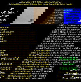 Sealed 2010 United States Mint Set in Original Government Shipped Box, Never Opened! 28 Coins