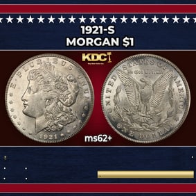 1921-s Morgan Dollar $1 Grades ms62+