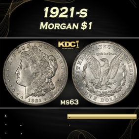 1921-s Morgan Dollar $1 Grades ms63