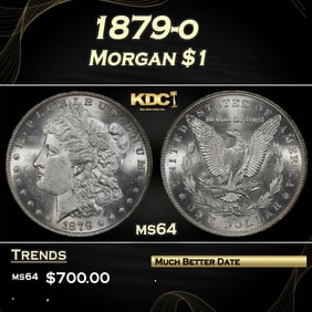 1879-o Morgan Dollar $1 Grades ms64