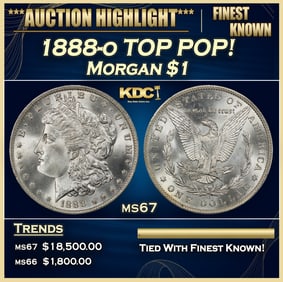 1888-o Morgan Dollar TOP POP! $1 ms67 SEGS