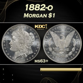 1882-o Morgan Dollar $1 Grades ms63+
