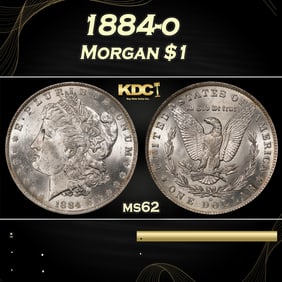 1884-o Morgan Dollar $1 Grades ms62