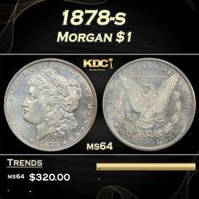 1878-s Morgan Dollar $1 Grades ms64