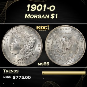 1901-o Morgan Dollar $1 Grades ms66