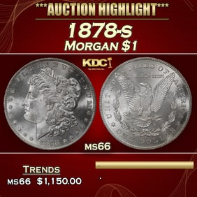 1878-s Morgan Dollar $1 ms66 SEGS