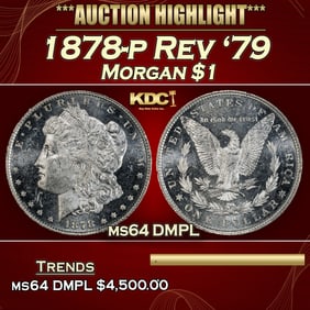 1878-p Rev '79 Morgan Dollar $1 ms64 DMPL SEGS