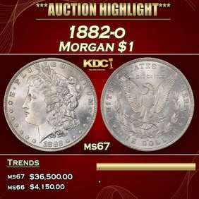 1882-o Morgan Dollar $1 ms67 SEGS