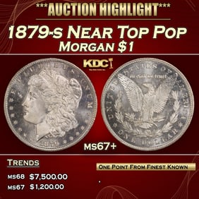 1879-s Morgan Dollar Near Top Pop $1 ms67+ SEGS