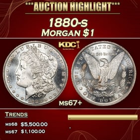 1880-s Morgan Dollar $1 ms67+ SEGS