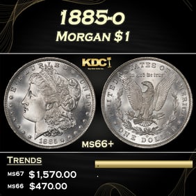 1885-o Morgan Dollar $1 ms66+ SEGS
