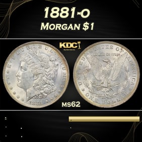 1881-o Morgan Dollar $1 Grades ms62