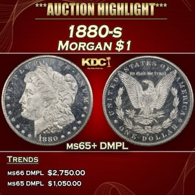 1880-s Morgan Dollar $1 ms65+ DMPL SEGS