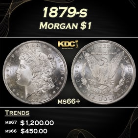 1879-s Morgan Dollar $1 ms66+ SEGS